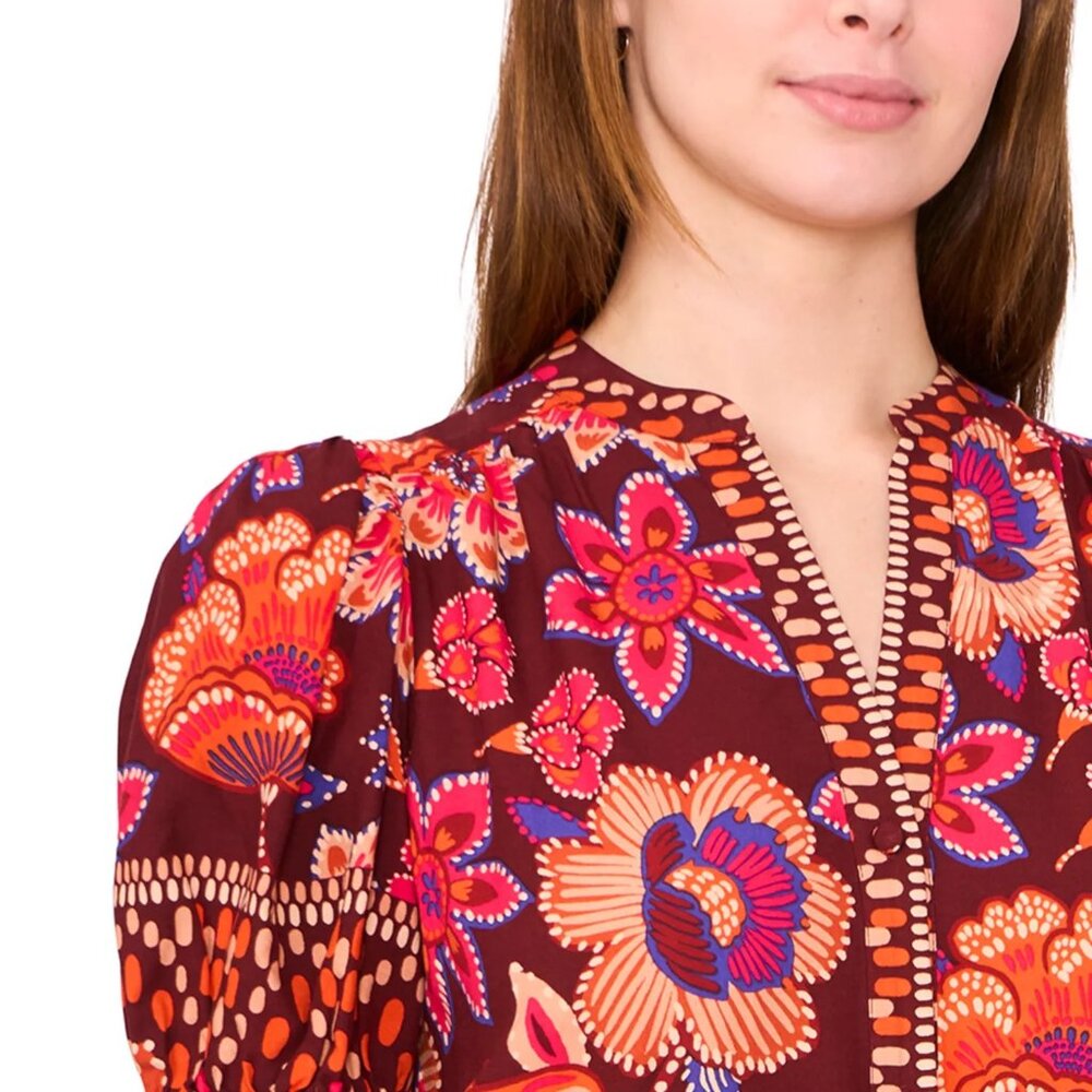 Puff Sleeve Maxi Dress